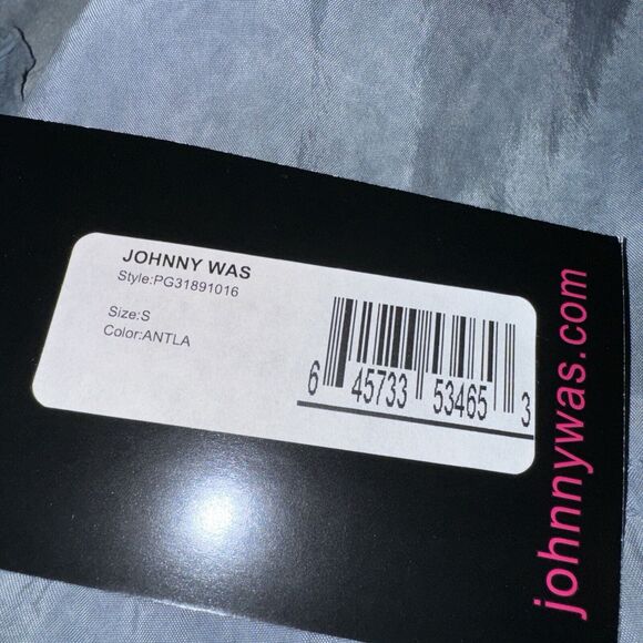 Johnny Was Pete & Greta Long Sl BLUE Capras Blouse Shirt Tunic Size S PG31891016 - Picture 11 of 11